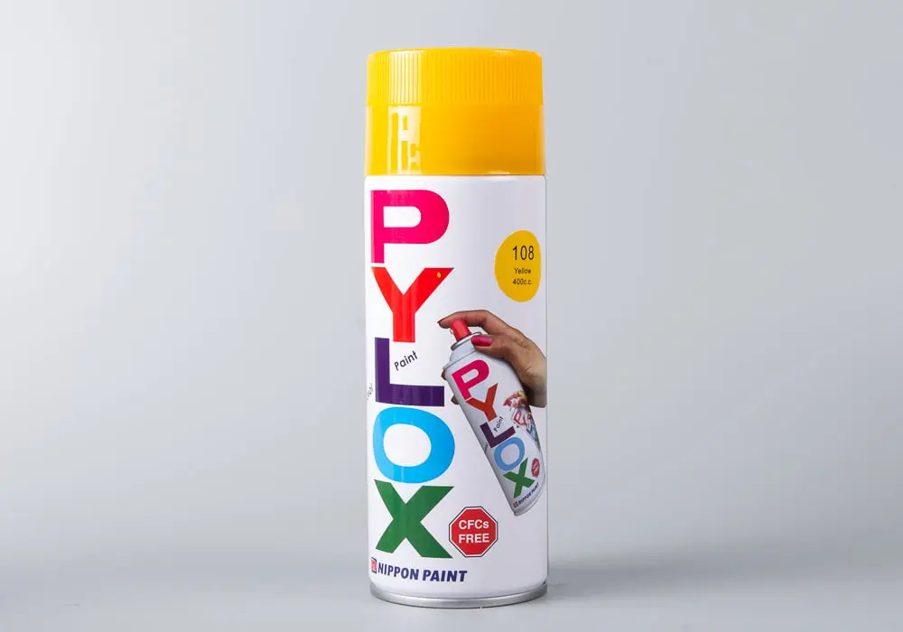 PYLOX 手噴漆  黃#108	400cc 