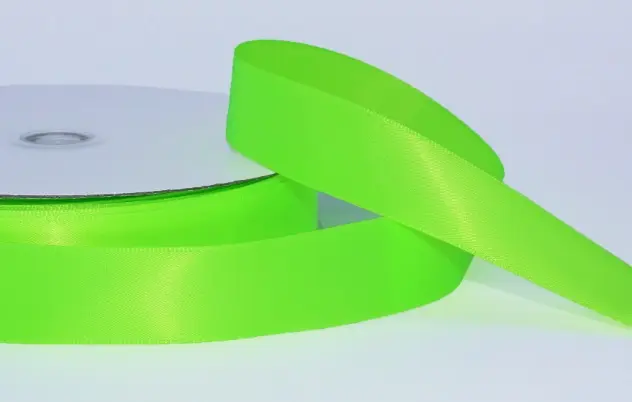 螢光綠絲帶 1寸闊x25碼