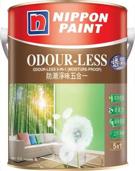 Nippon Paint 5合一白色乳膠漆    1卡裝/桶