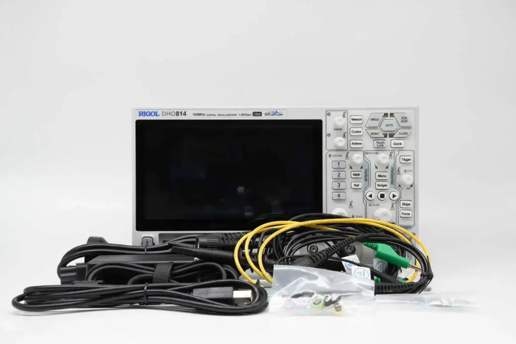RIGOL12bit數字示波器DHO814 配探頭+充電寶+儀器包1套