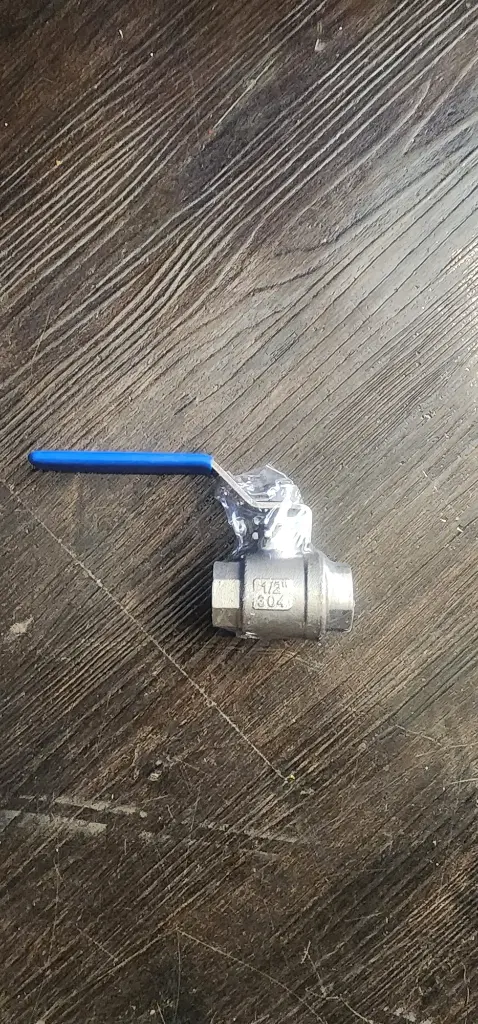 不鏽鋼二片式球閥	1/2"