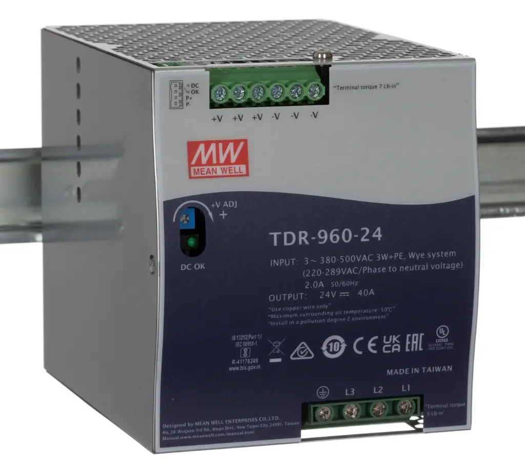 Mean Well TDR-960-24, DC24v MODEL