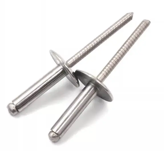 4.8mm(Dia.) x 10mm (L) x16mm (Dia.) x 30mm (L) SS304 Large Flange Pop with thread Rivets ( 1000pcs/box )