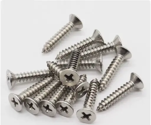 [A003a] 十字平頭木牙螺絲 #5, 3/4"