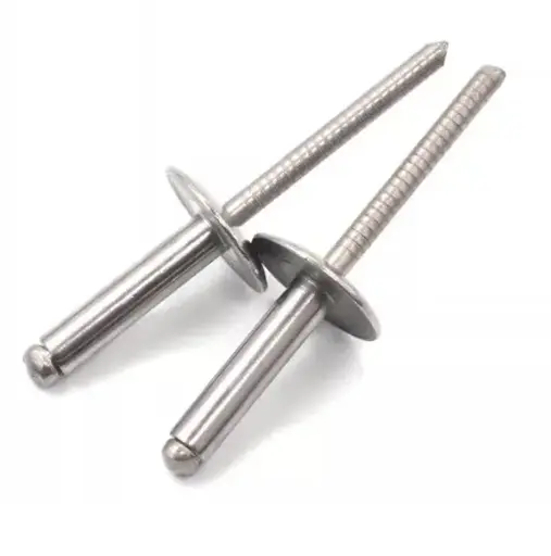 [CP018] CP018	4.8mm(Dia.) x 10mm (L) x16mm (Dia.) x 30mm (L) SS304 Large Flange Pop with thread Rivets (大帽有螺蚊拉釘) 