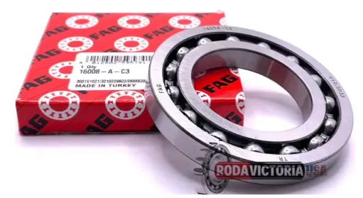 [CP045] FAG, Single Row Deep Groove Ball Bearing, Part No.: 16008-A-C3