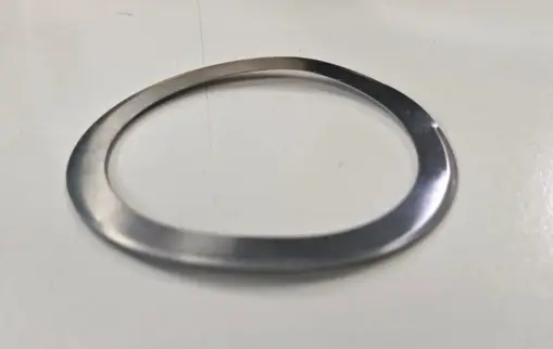 [CP051] Waved Washer- Spring Stainless Steel, 75mm(Outer Diameter) x 60mm(Inner Diameter) x 0.3mm (Thickness), Number of Waves: 2, Overall Height: 4mm,