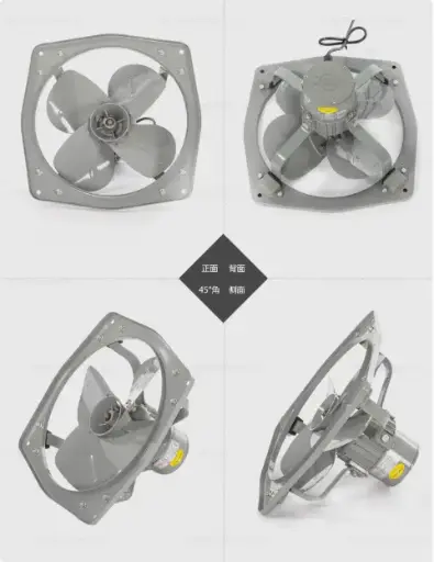 [EE004] WingTon 榮通 工業抽氣扇 連安全網 VAR305BBV, 12", 1400RPM